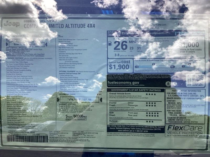 New 2026 Hydro Blue Pearl-Coat Exterior Paint Jeep Limited image 13