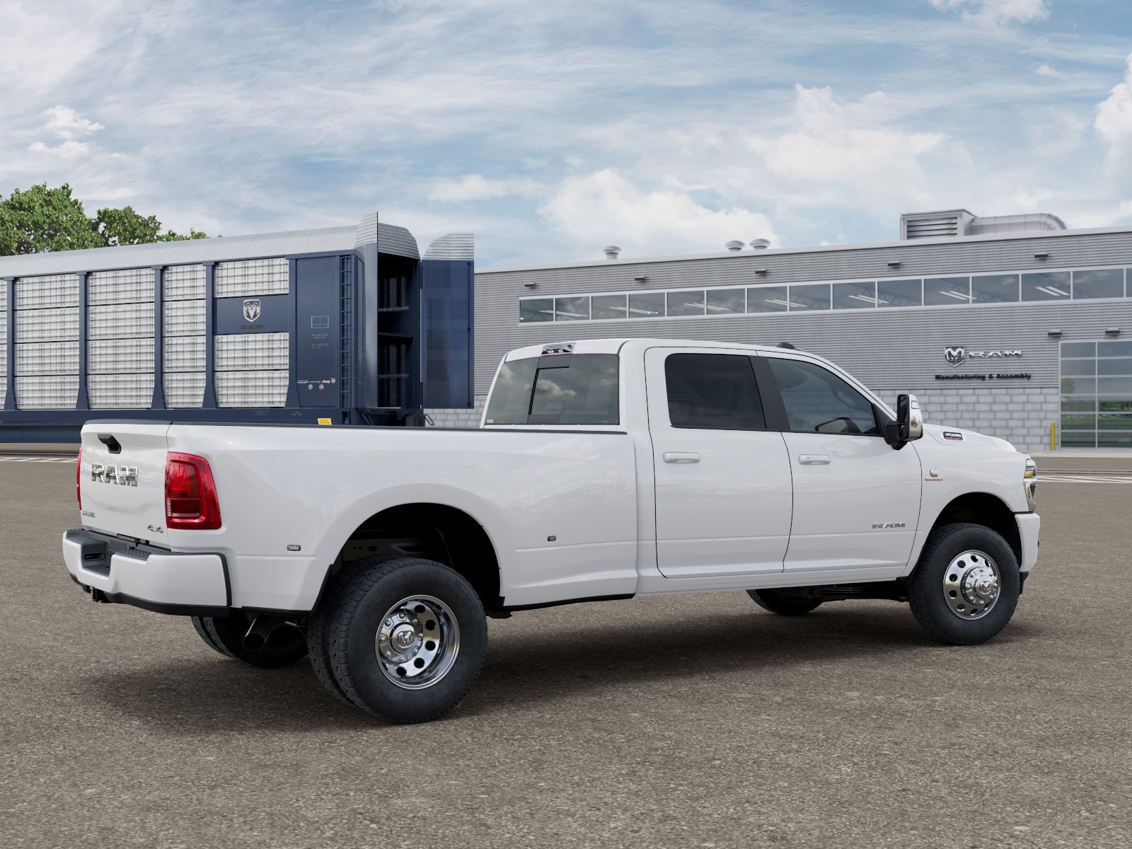 New 2027 Bright White Clear-Coat Exterior Paint RAM Laramie image 2