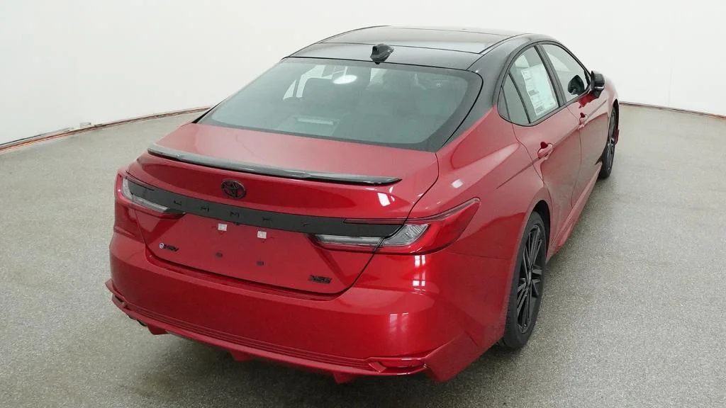 New 2026 Supersonic Red with Midnight Black Metallic roof Toyota XSE image 22
