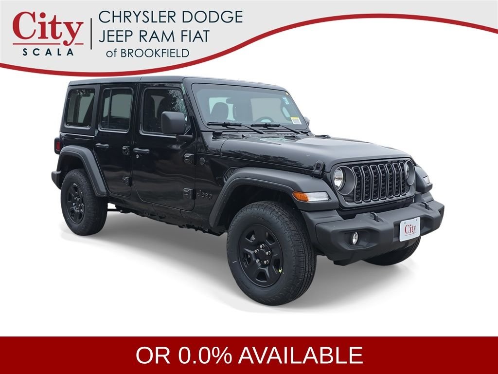 New 2026 Black Clearcoat Jeep Sport image 1