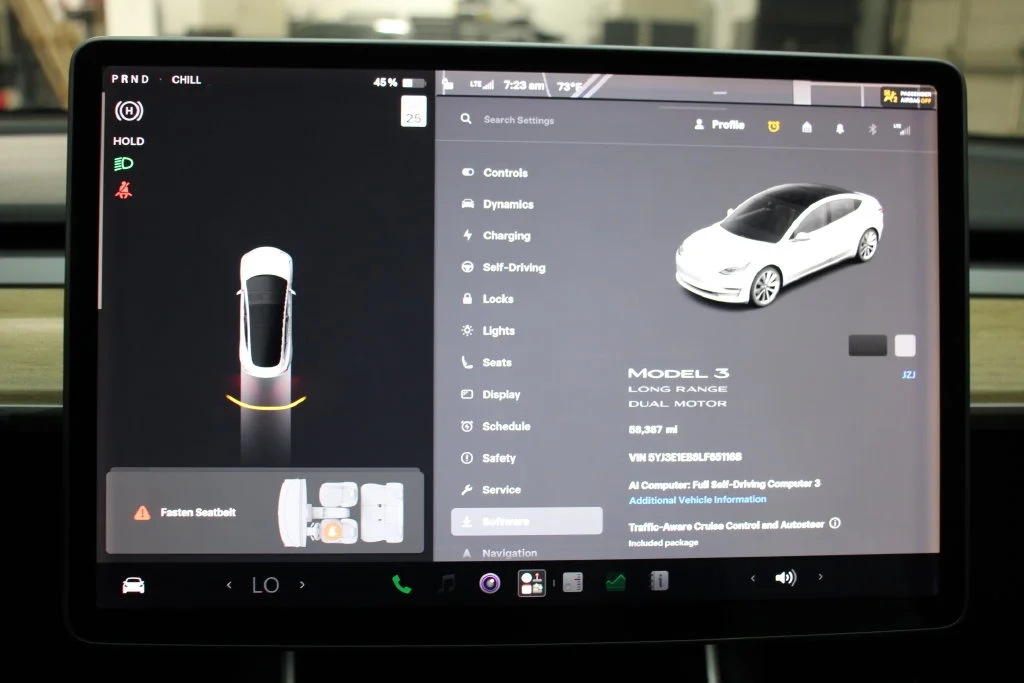 Used 2020 Pearl White Multi-Coat Tesla Long Range image 18