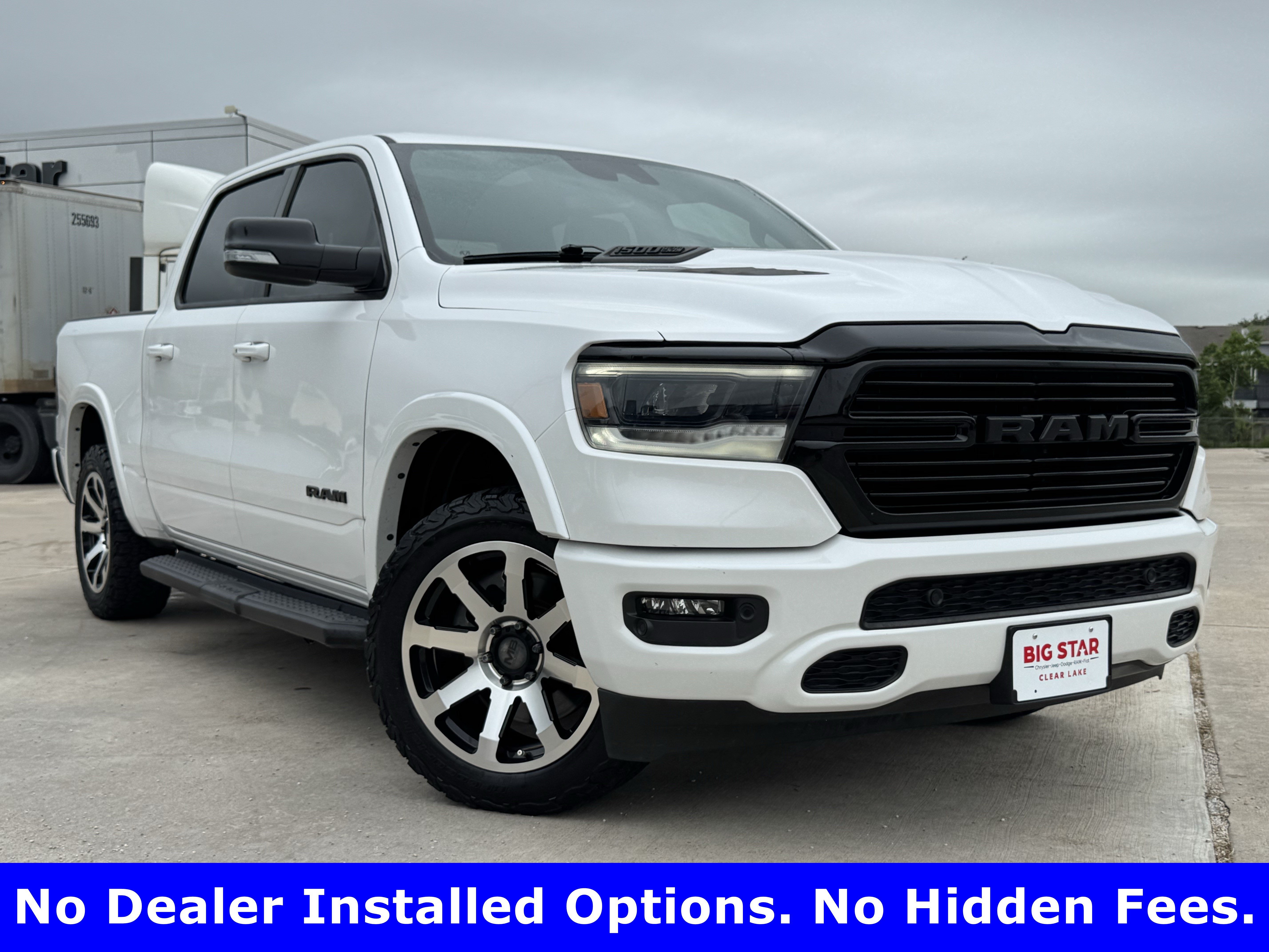 Used 2021 Ivory White Tri-Coat Pearlcoat Ram Laramie image 2