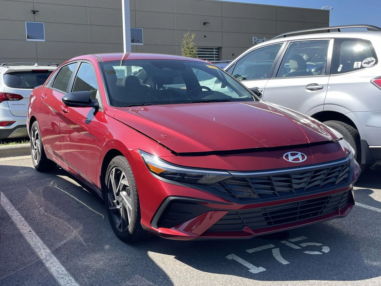 Used 2025 Ultimate Red Hyundai SEL Sport image 1