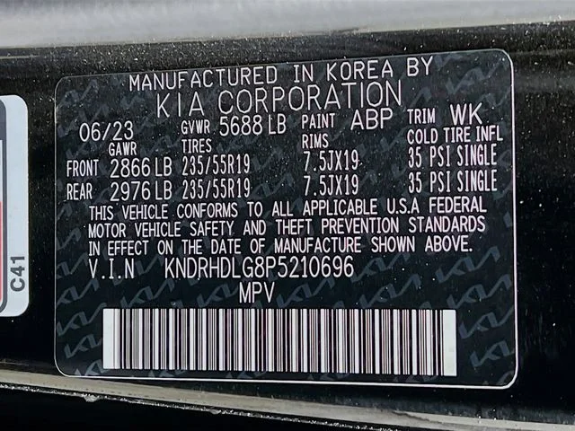 Used 2023 Black Kia EX image 11