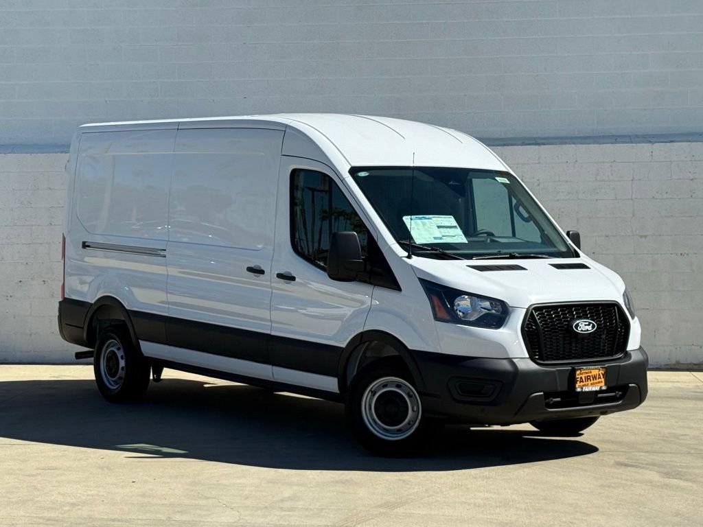 Oxford White 2026 Ford Transit Cargo 250 Medium Roof LB RWD Van Rear-Wheel Drive