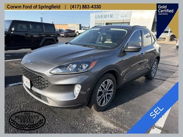 Certified Used 2022 Gray Metallic Ford SEL image 1