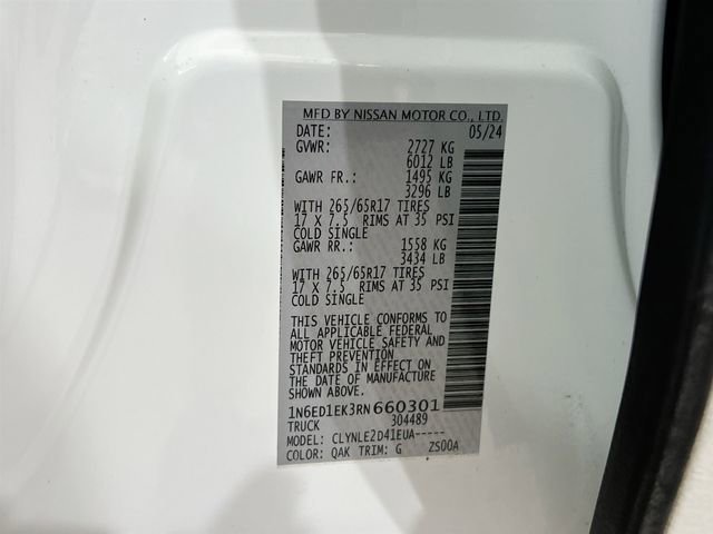 2024 Nissan Frontier SL - Photo 42
