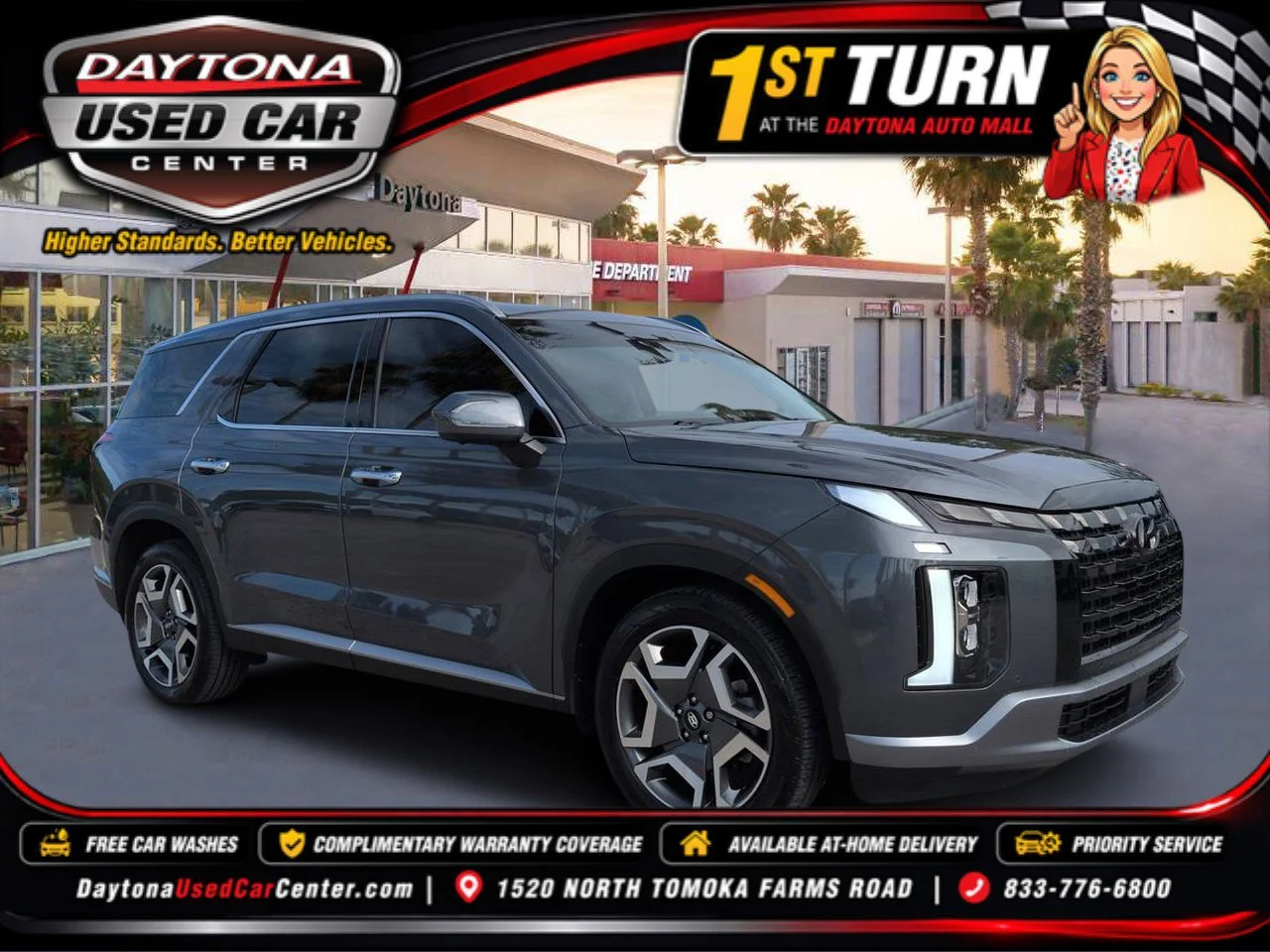 Used 2025 Gray Hyundai SEL Premium 7P image 1