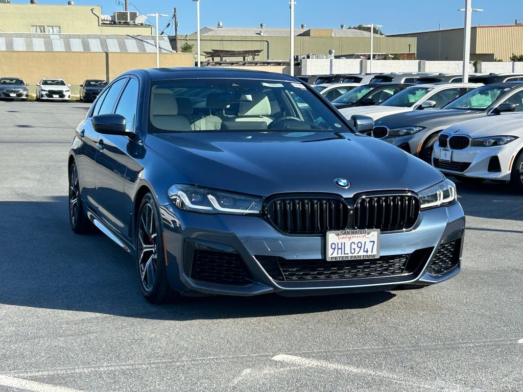 Used 2023 Arctic Race Blue metallic BMW M550i xDrive image 7