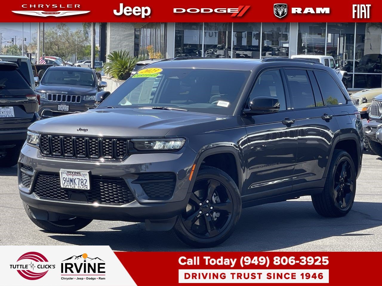 Certified Used 2023 Baltic Gray Metallic Clearcoat Jeep Altitude image 1