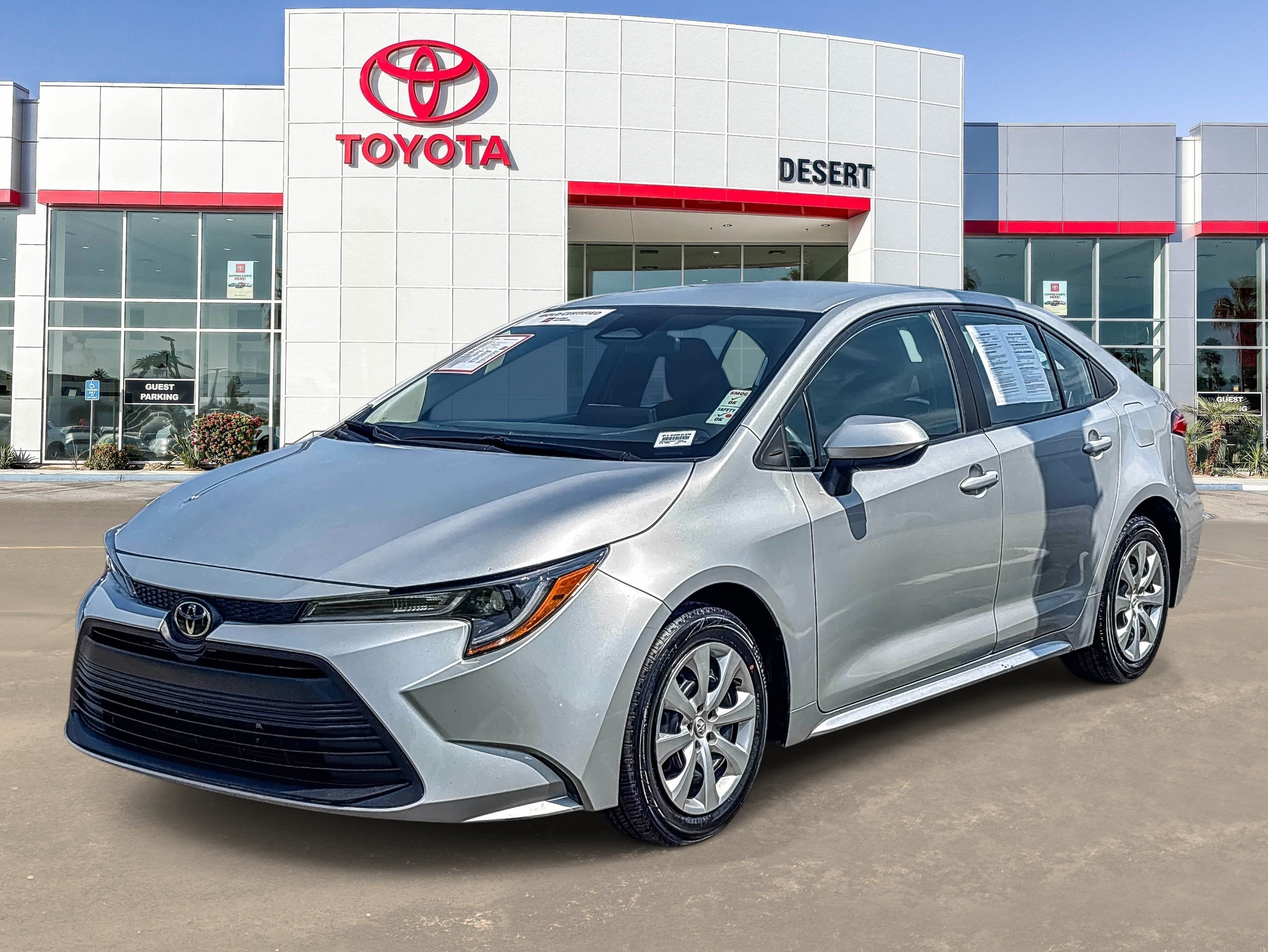 Used 2024 Classic Silver Metallic Toyota LE image 3