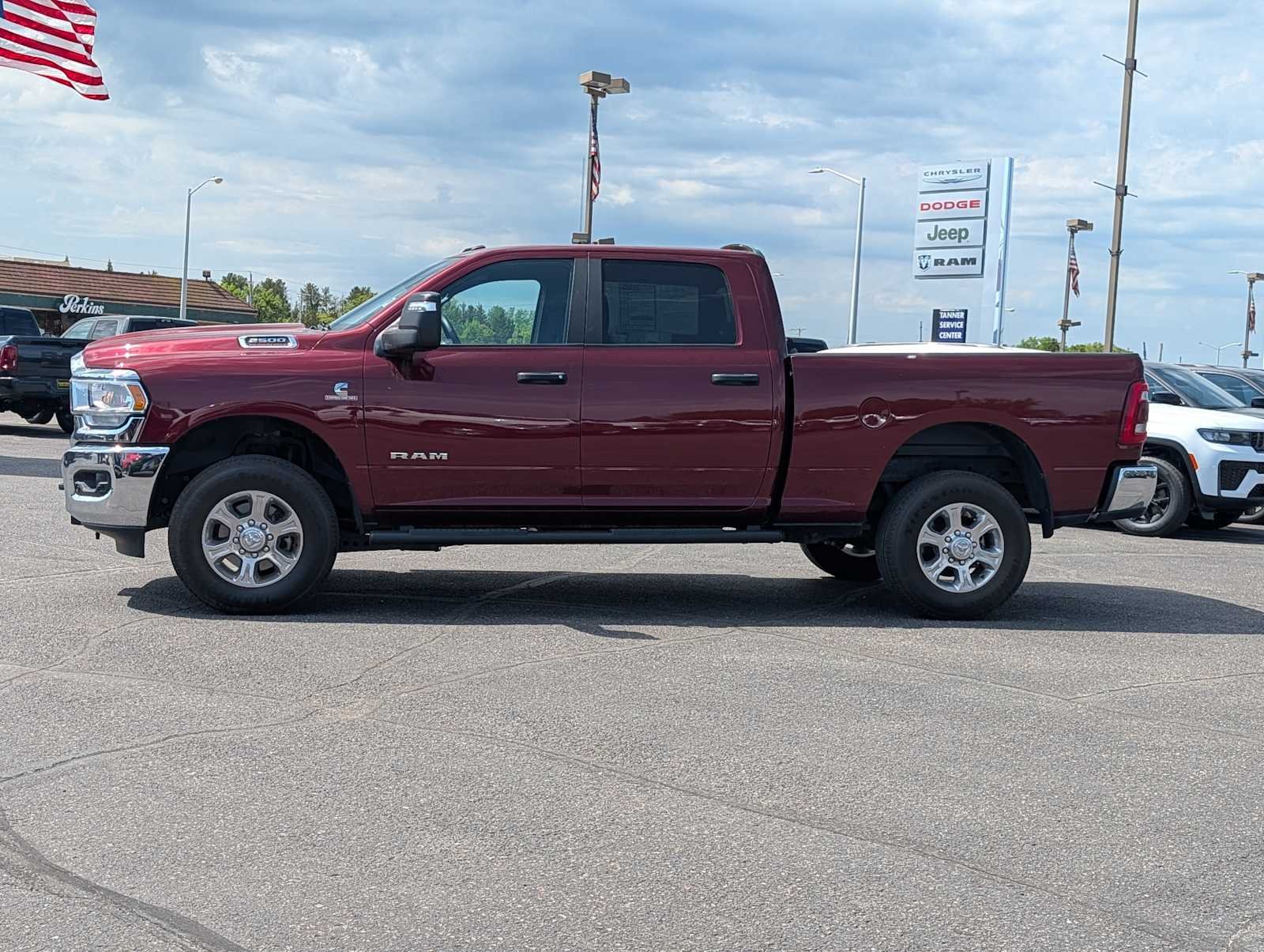 Used 2023 Delmonico Red Pearlcoat Ram Big Horn image 4