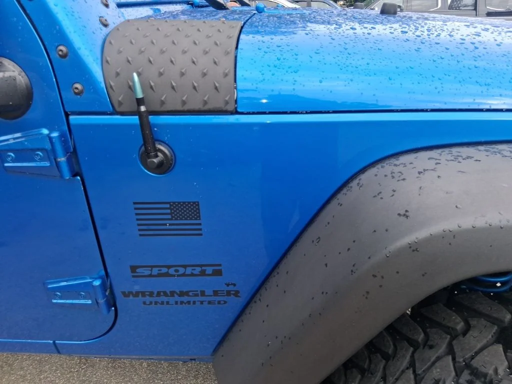 Used 2015 Blue Jeep Unlimited Sport image 7