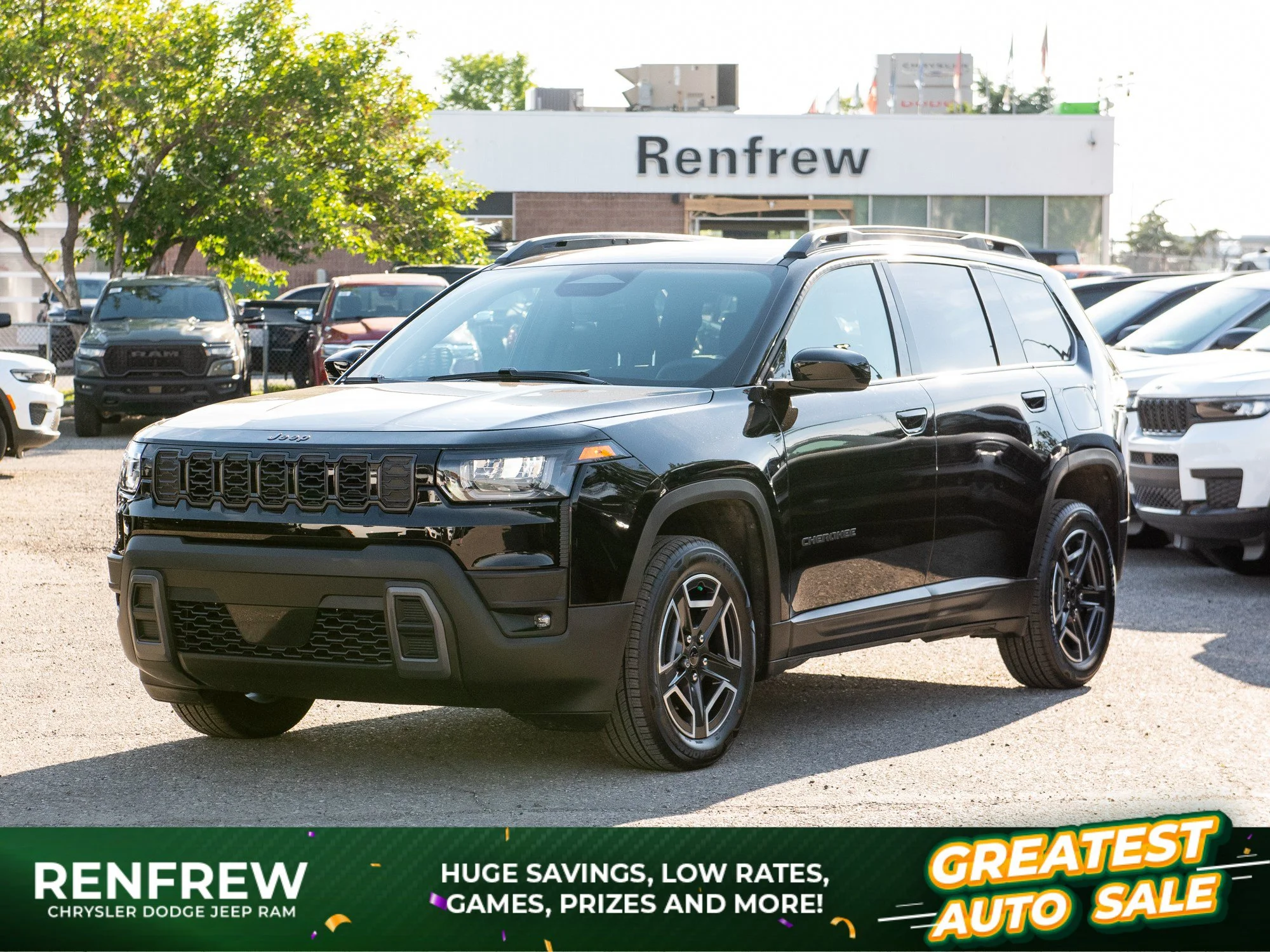 New 2026 Black Jeep Laredo* 4x4 Hybrid, Remote Start, Heated Seats/Wheel, 6.3L/100Kms image 1