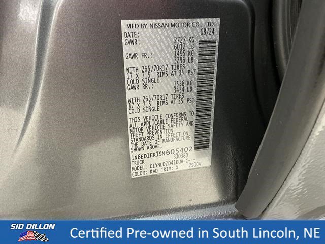 Used 2025 Gun Metallic Nissan PRO-4X image 15
