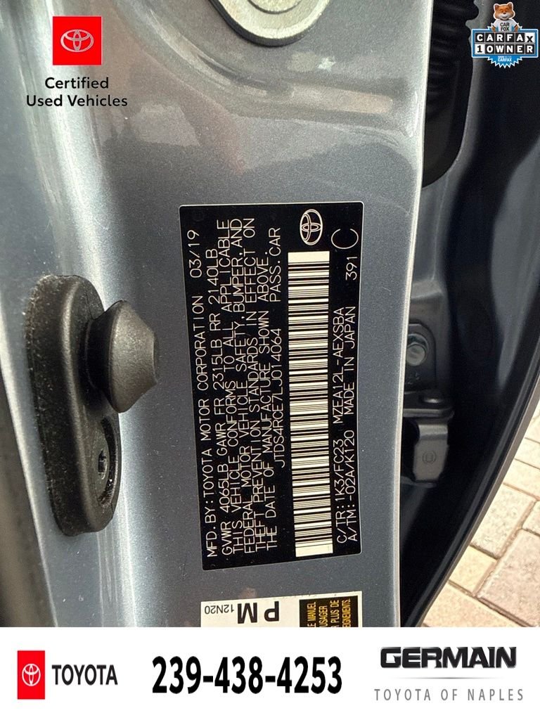 Certified Used 2020 Blue Toyota SE image 22