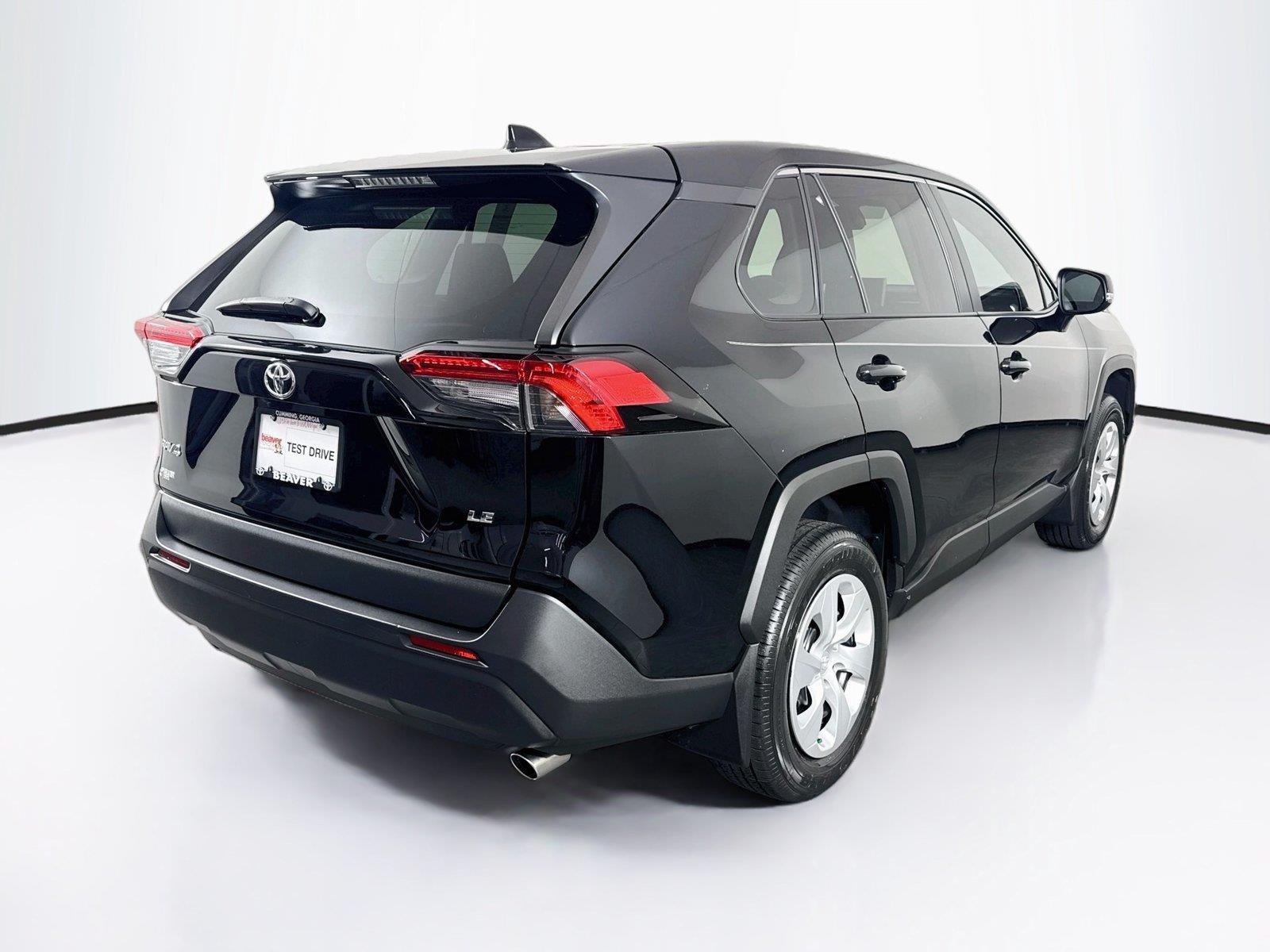 Certified Used 2024 Midnight Black Metallic Toyota LE image 2