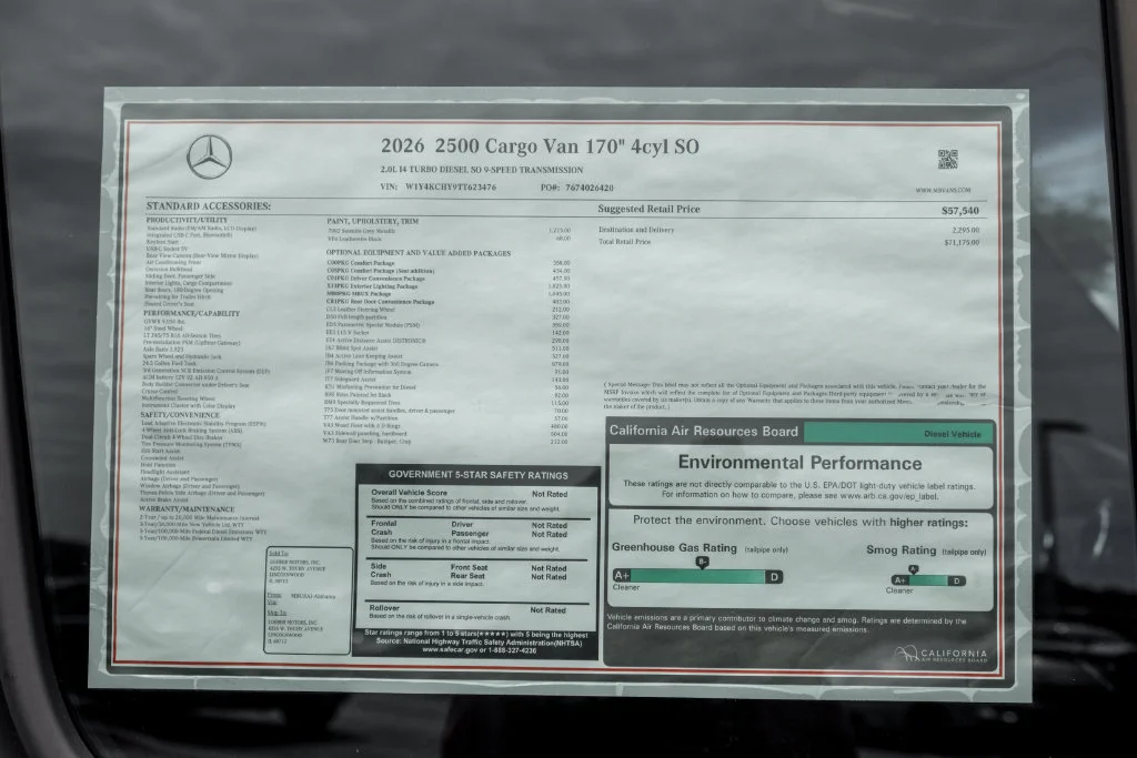 New 2026 Selenite gray metallic Mercedes-Benz Cargo 170 WB image 21