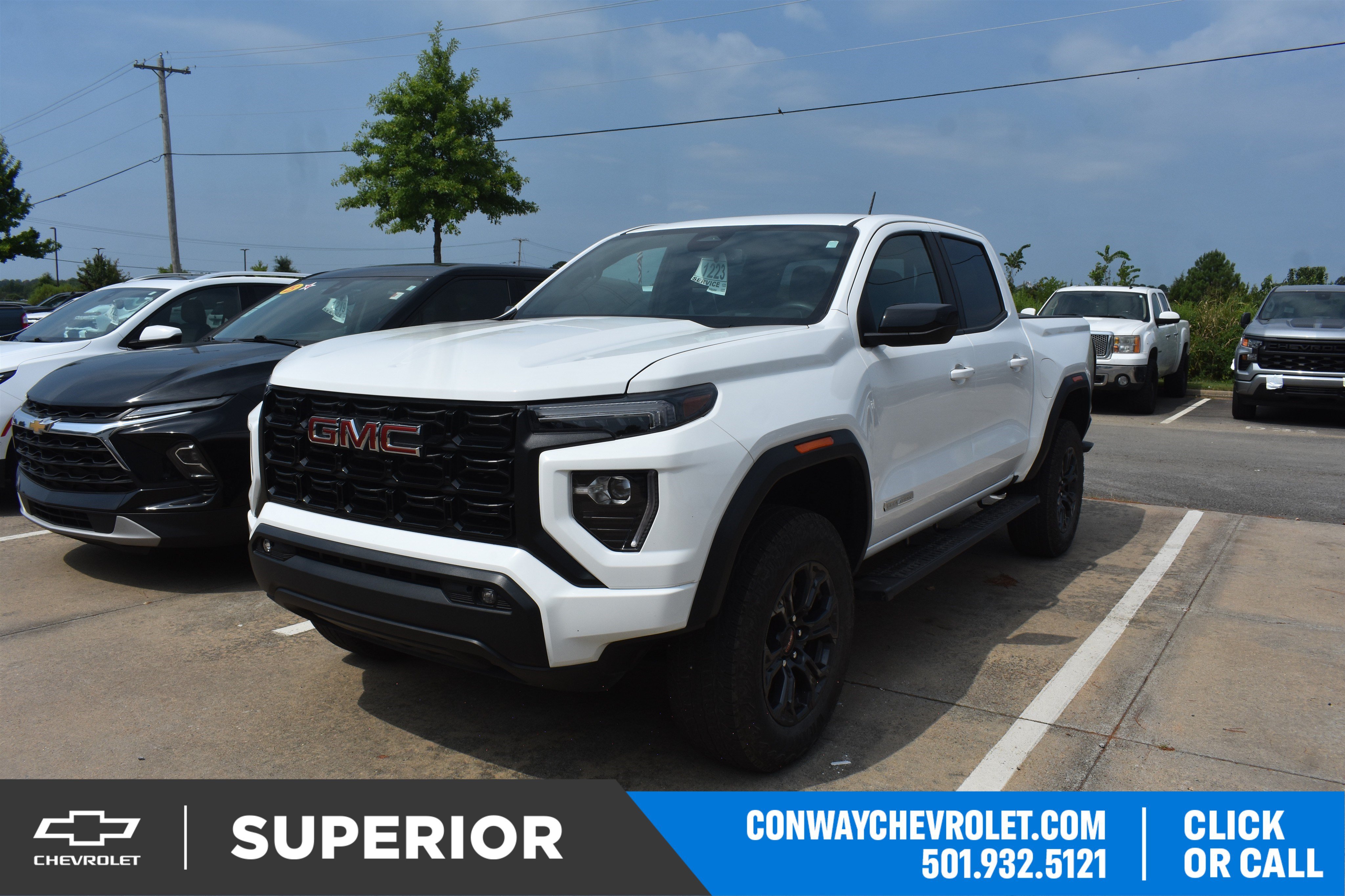 Used 2025 Summit White GMC Elevation image 1