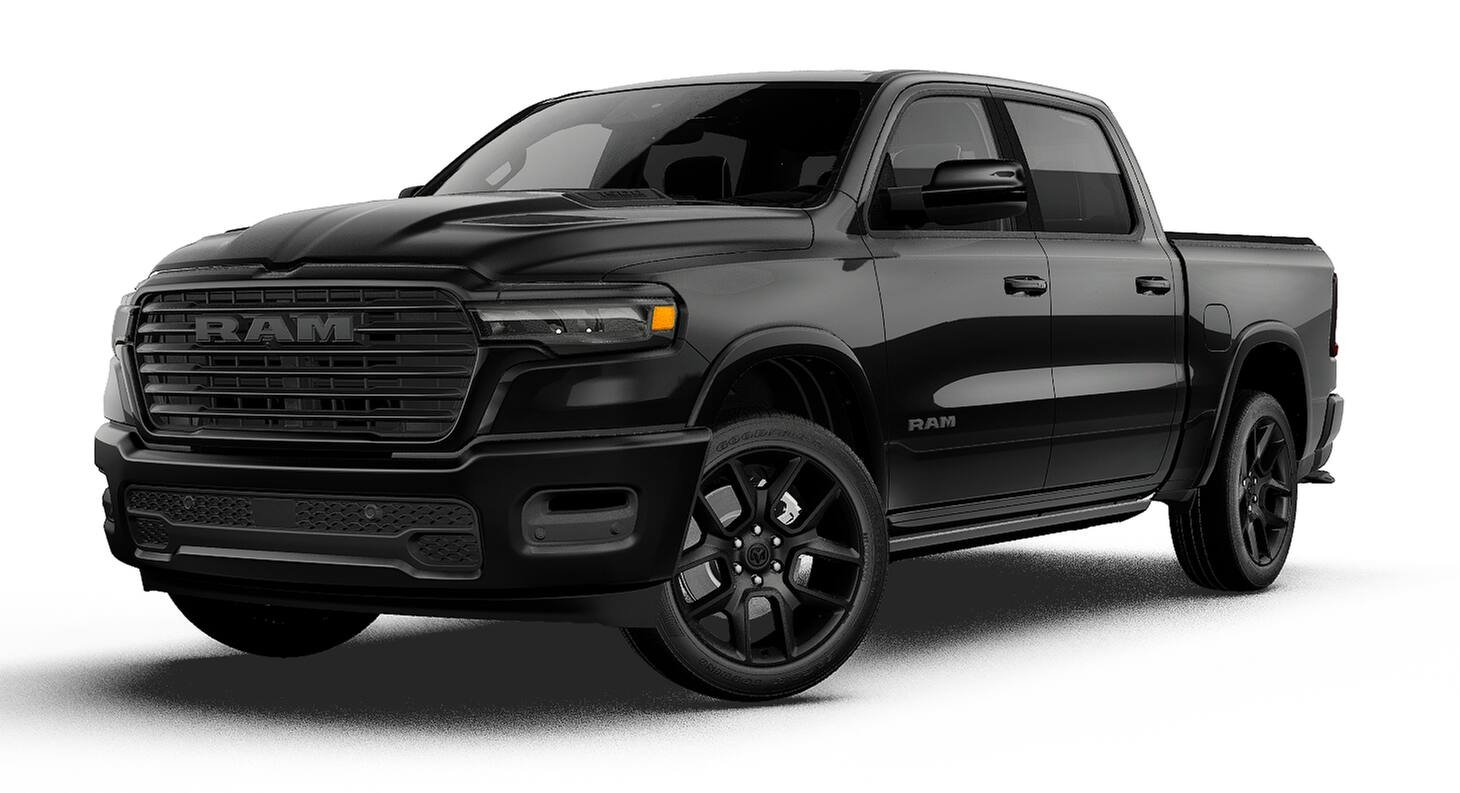 New 2027 Diamond Black Crystal Pearl-Coat Exterior Paint RAM LARAMIE image 27