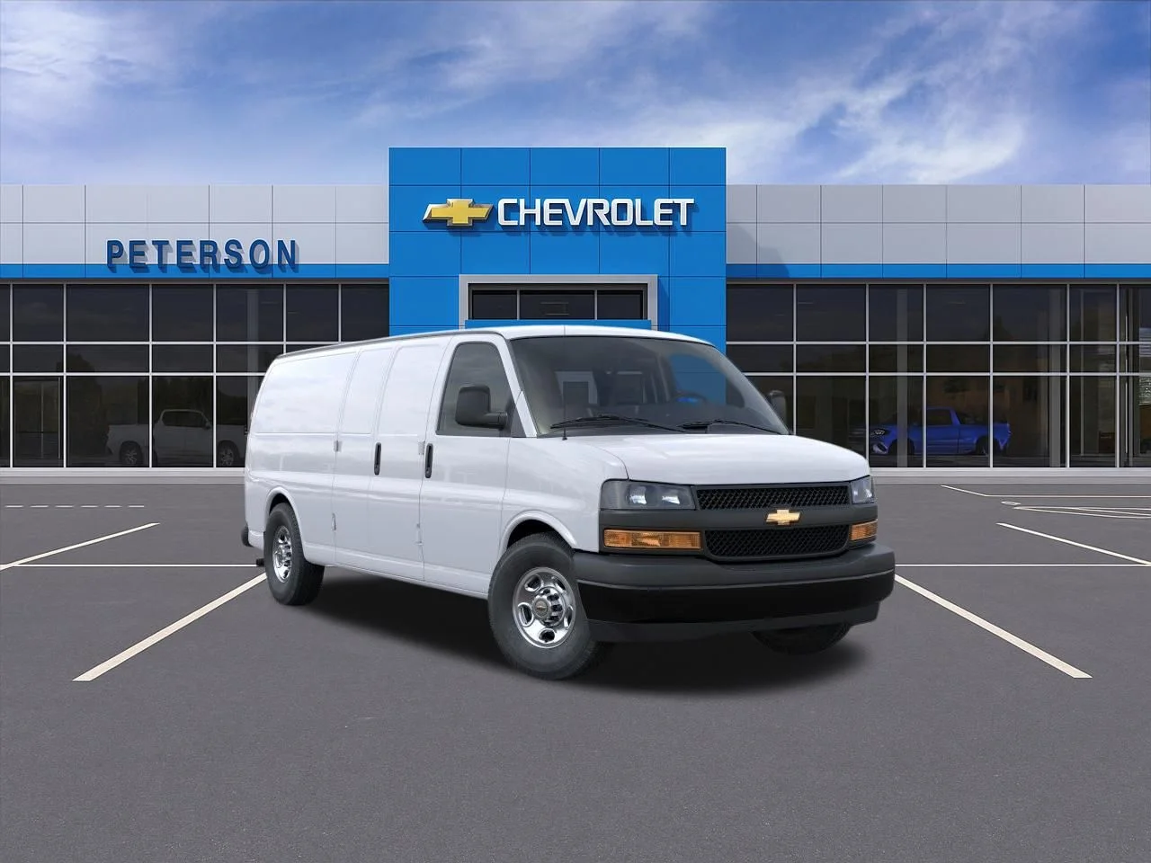 New 2026 White Chevrolet Work Van image 2