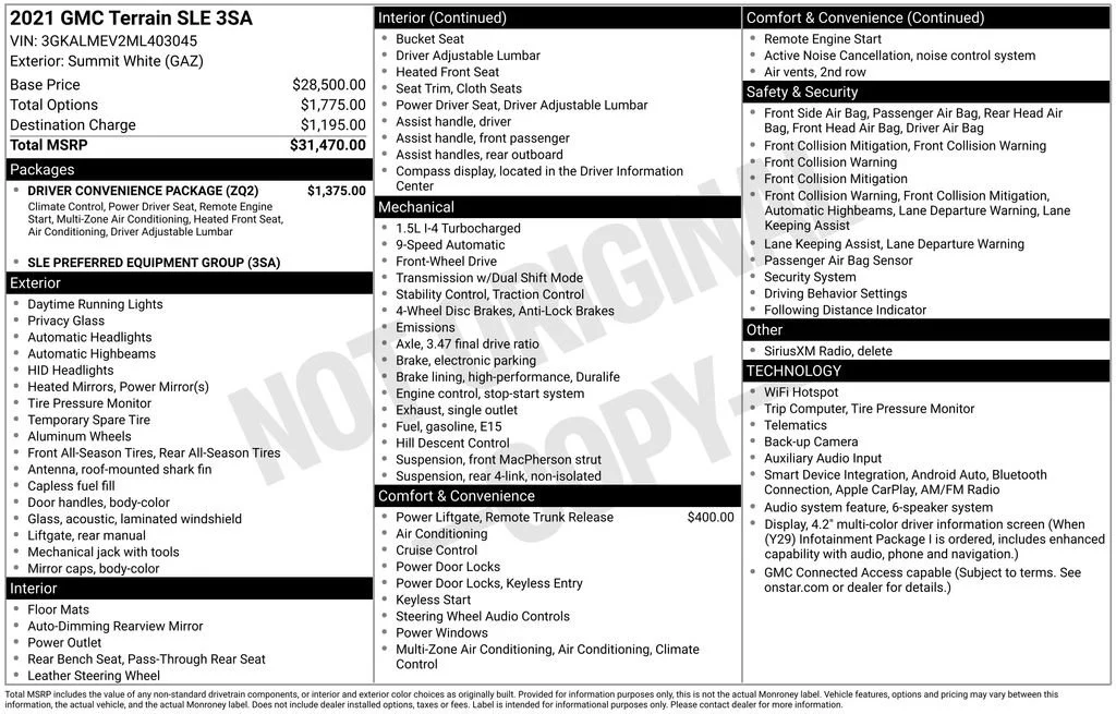2021 GMC Terrain SLE - Photo 32