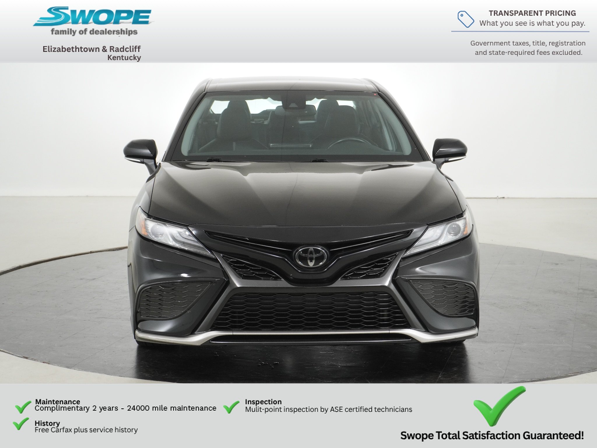 Used 2024 Midnight Black Metallic Toyota XSE image 8