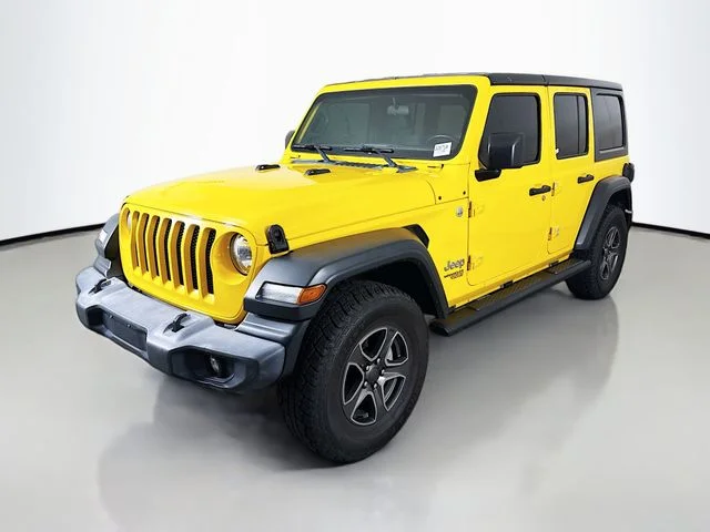 Used 2018 Yellow Jeep Unlimited Sport S image 3
