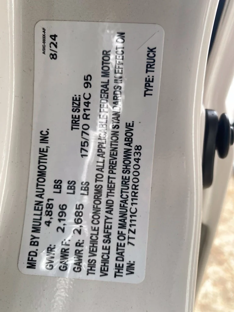 Used 2024 White MULLEN  image 23