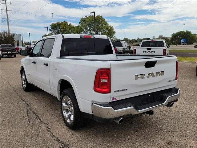 Used 2026 Bright White Clearcoat RAM Big Horn/Lone Star 4x4 Crew Cab 144.5 in. WB image 3