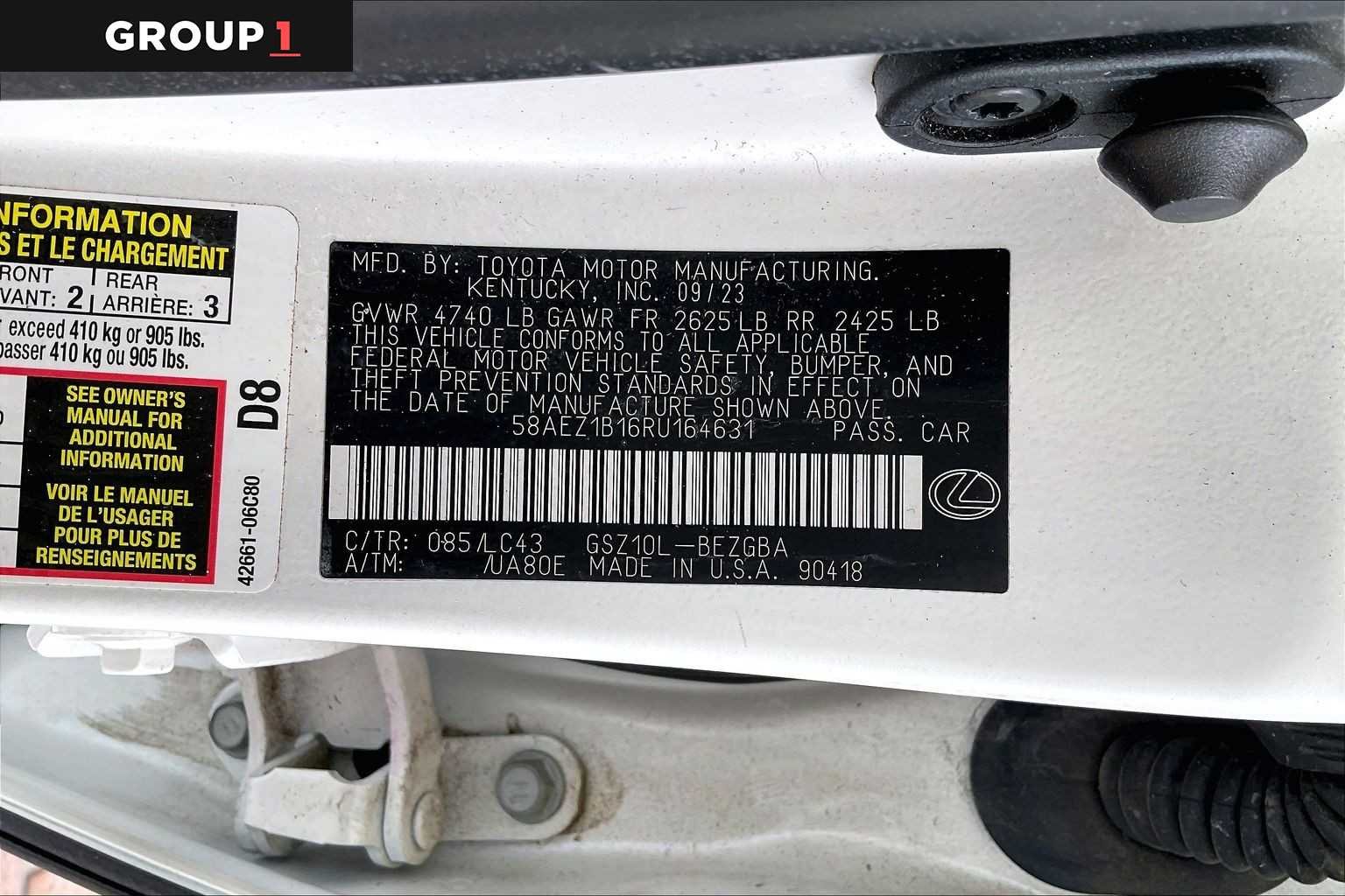 Used 2024 Eminent White Pearl Lexus Luxury image 34