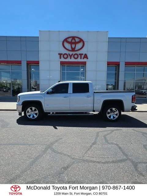 Used 2018 GMC Sierra 1500 SLT with VIN 3GTU2NER0JG334722 for sale in Fort Morgan, CO