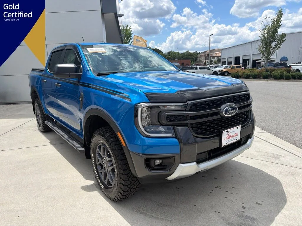 Certified Used 2025 Velocity Blue Metallic Ford XLT image 1