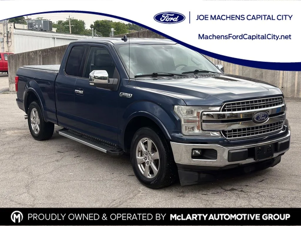 Used 2018 Blue Jeans Metallic Ford Lariat image 1