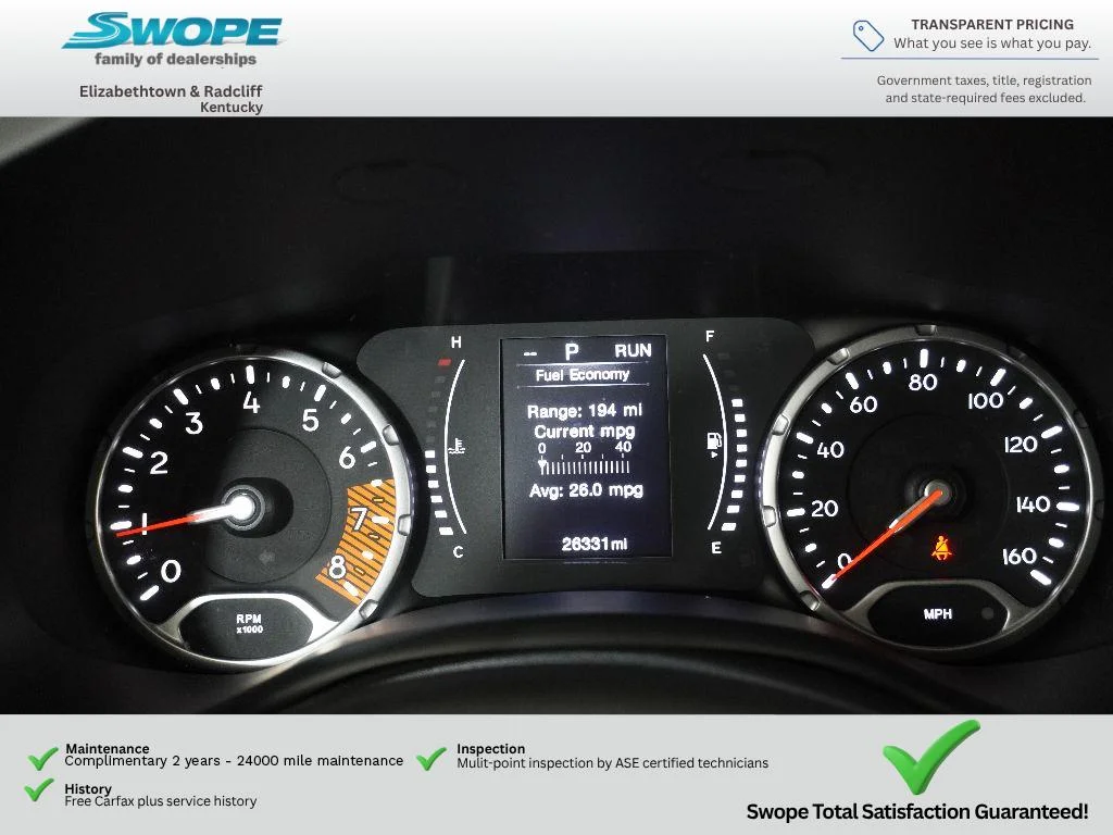 Used 2022 Colorado Red Clearcoat Jeep Sport image 18