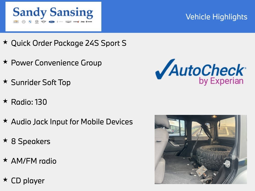 Used 2018 Black Jeep Unlimited Sport image 7