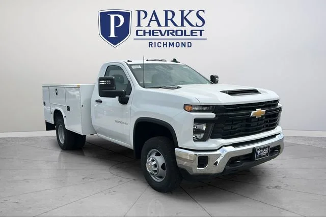 New 2025 Summit White Chevrolet Work Truck image 1