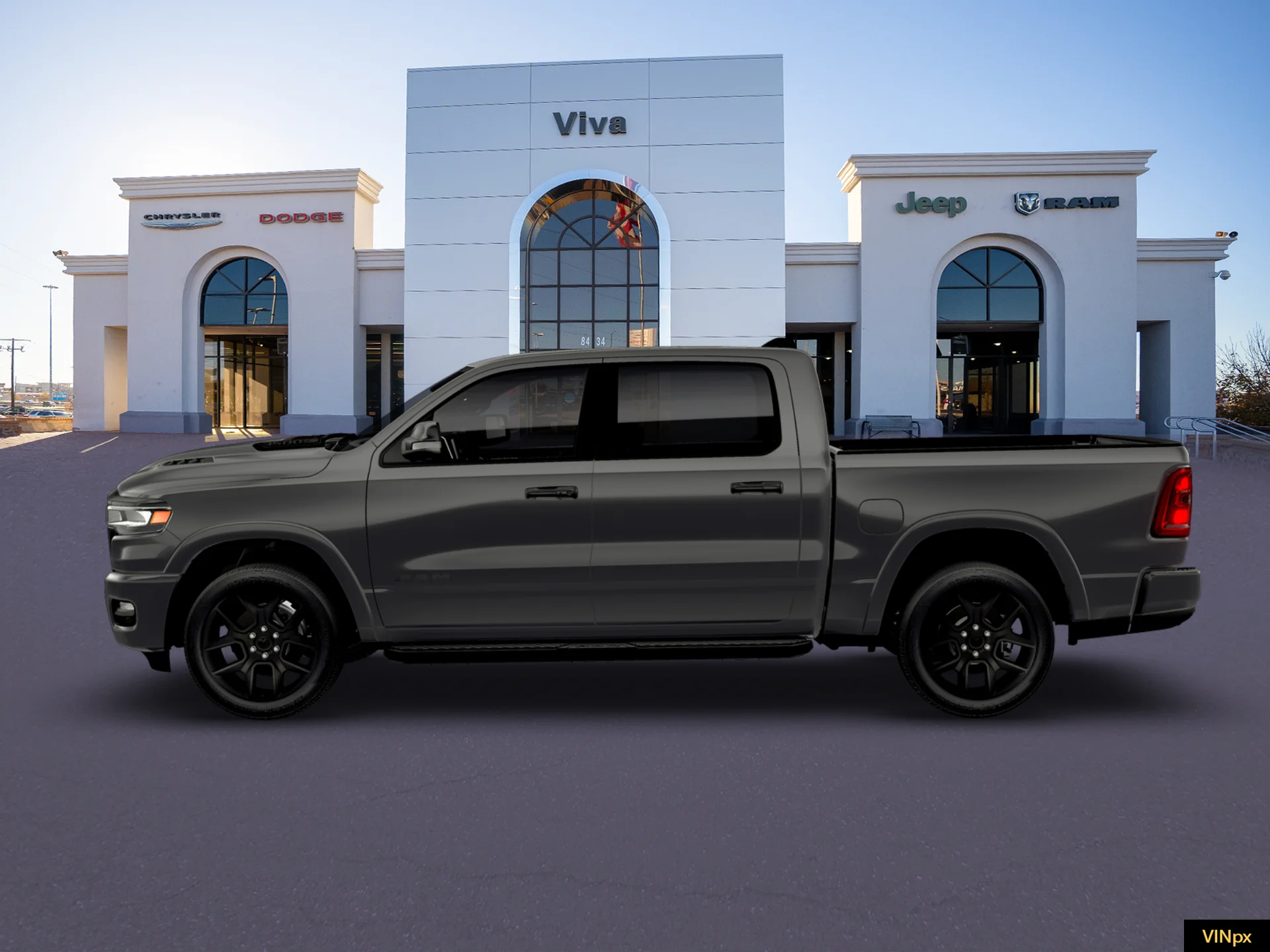 New 2026 Granite Crystal Metallic Clear-Coat Exterior Paint RAM Laramie image 15