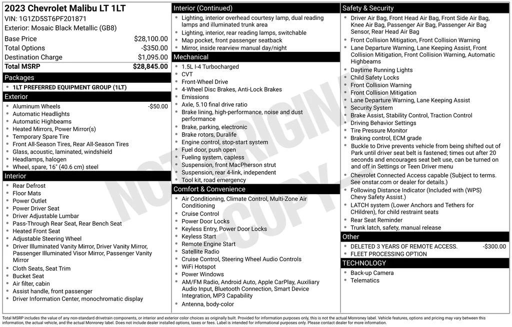 Used 2023 Black Chevrolet LT image 6