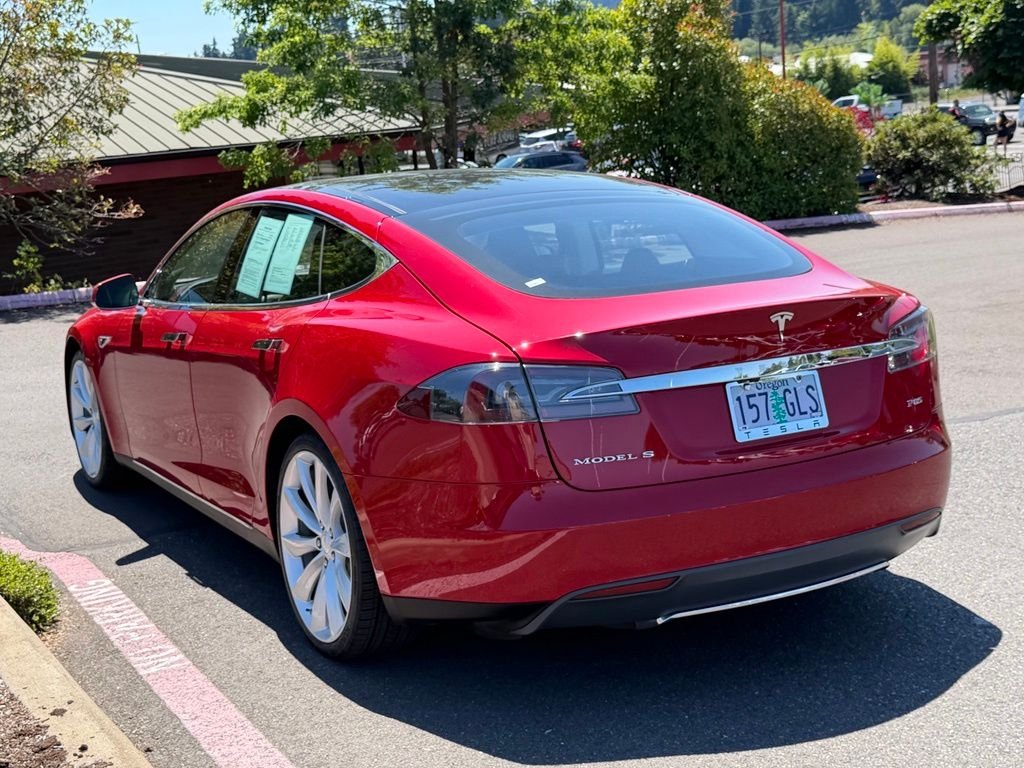 Used 2013 Red Tesla Performance image 5
