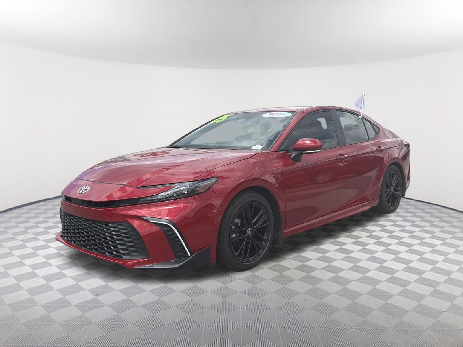 Certified Used 2025 Supersonic Red Toyota SE image 3