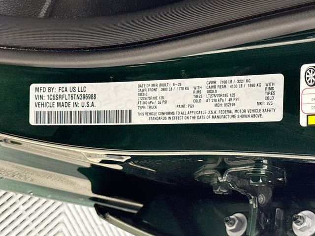 New 2026 Serrano-Green Metallic Exterior Paint RAM Rebel image 33