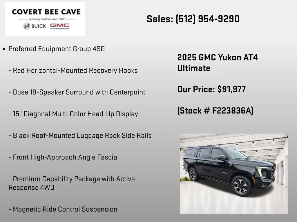 Certified Used 2025 Onyx Black GMC AT4 Ultimate image 25