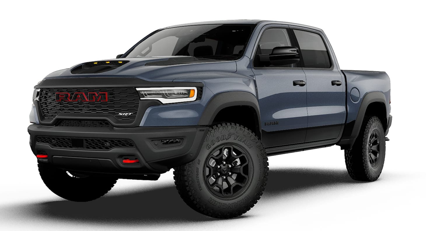 New 2027 Forged Blue Metallic Exterior Paint RAM TRX image 1