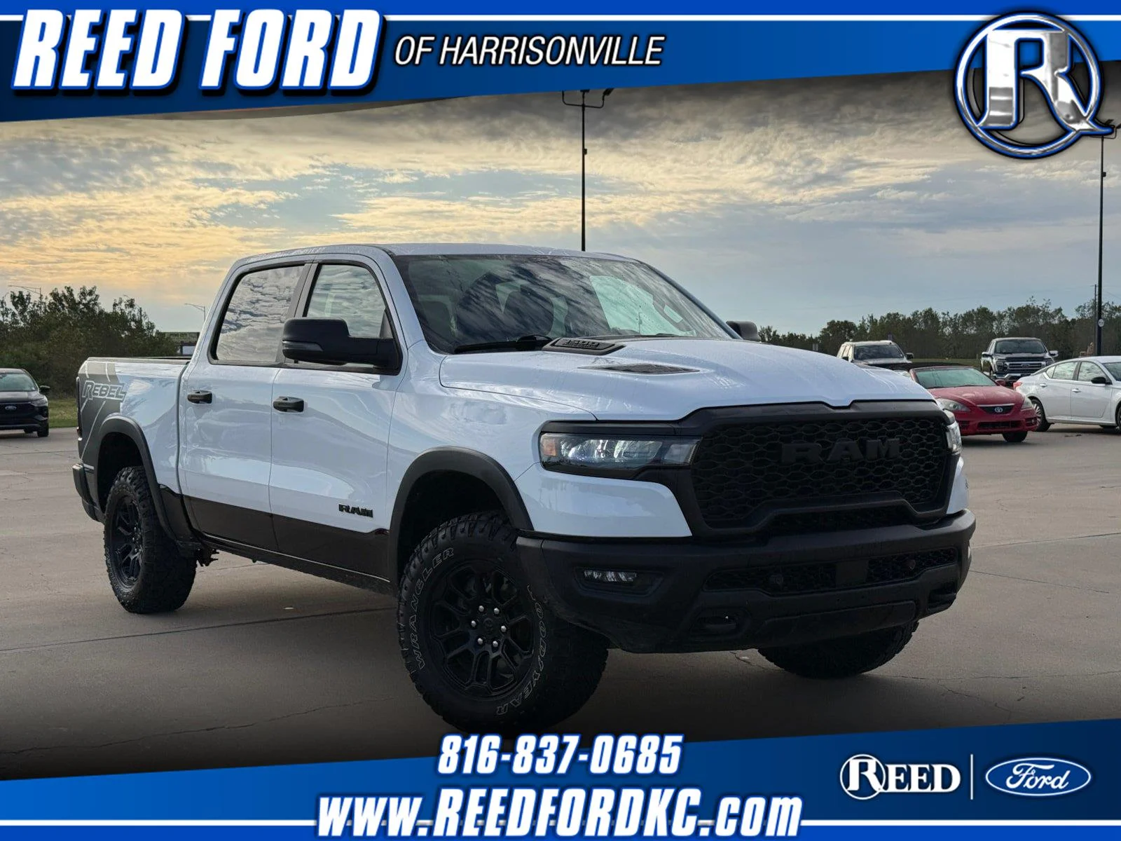 Certified Used 2026 Bright White Clearcoat Ram Rebel image 1