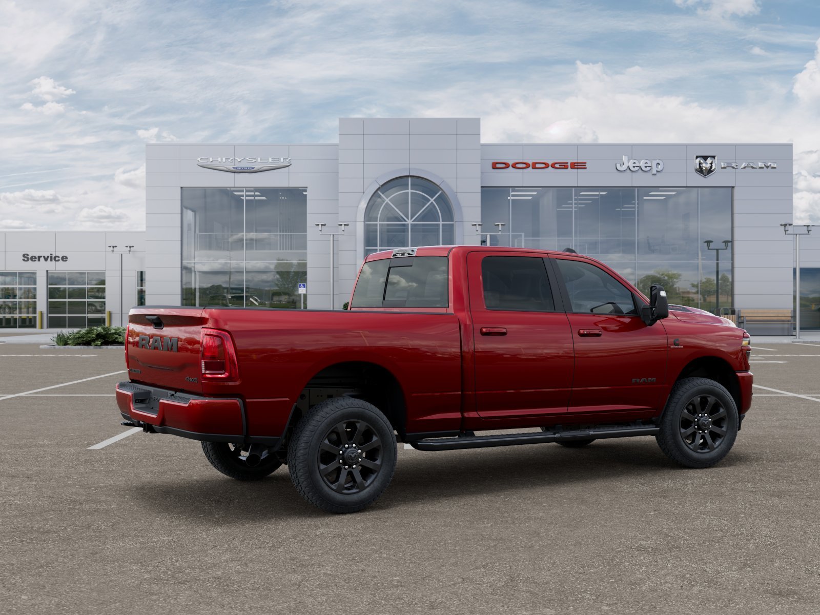 New 2026 Molten Red Pearl-Coat Exterior Paint RAM Laramie image 31