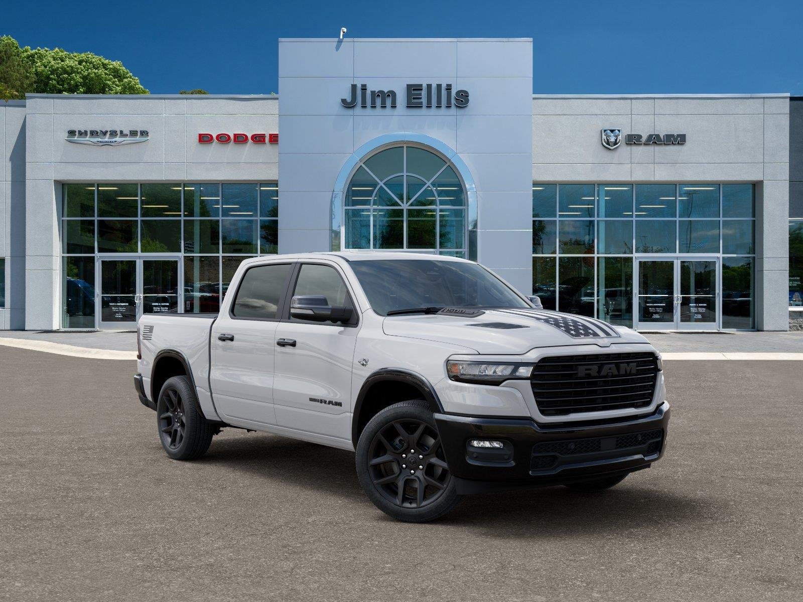 New 2026 Bright White Clear-Coat Exterior Paint RAM Laramie image 5