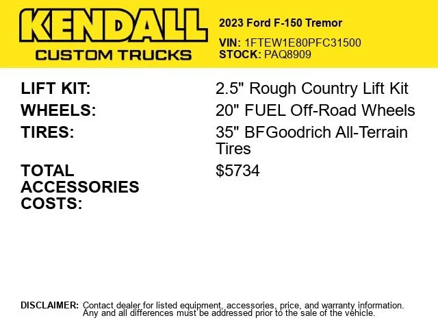 Used 2023 Blue Ford Tremor image 2