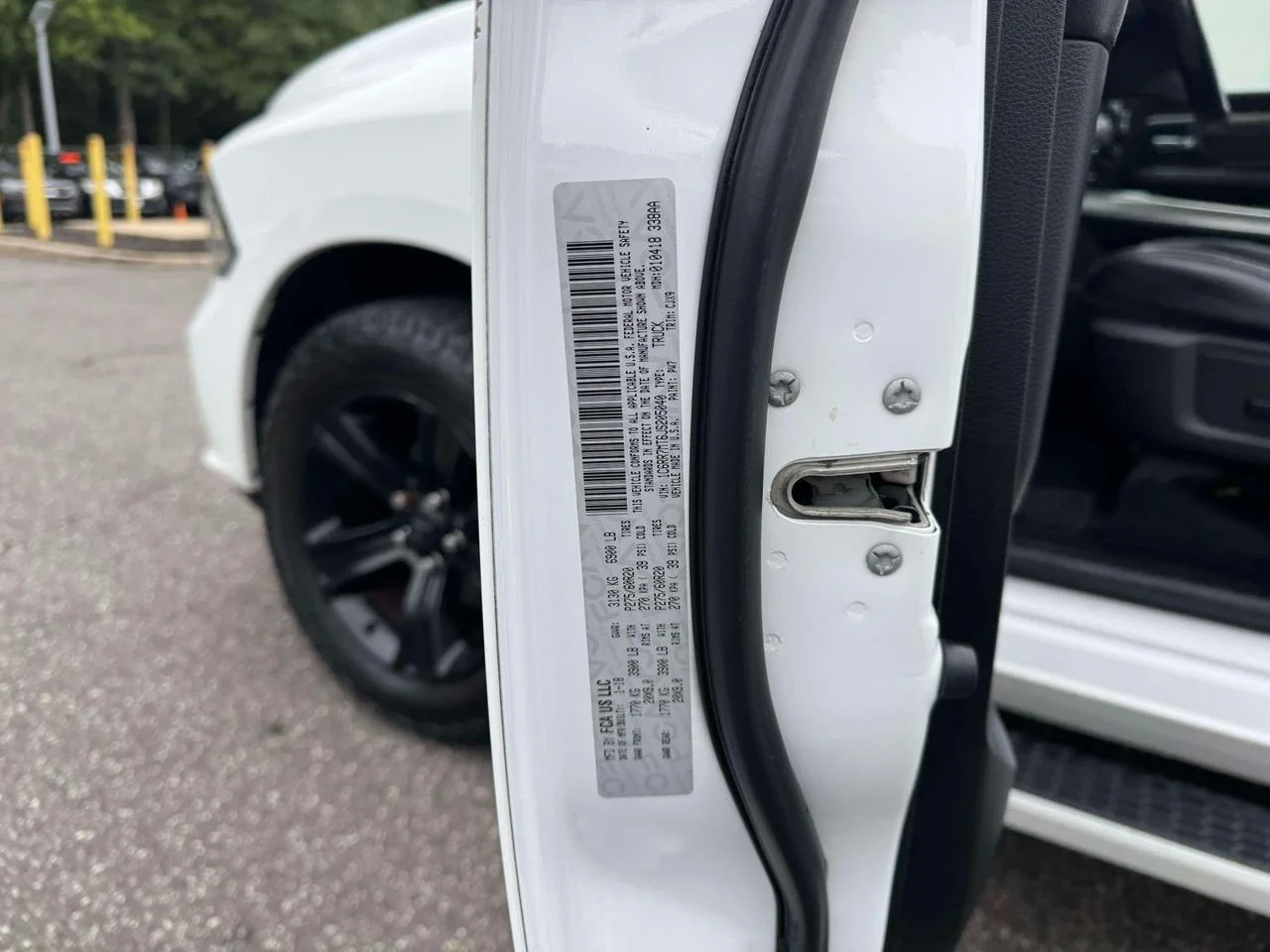 Used 2018 Bright White Clearcoat RAM Night Crew Cab 4x4 57