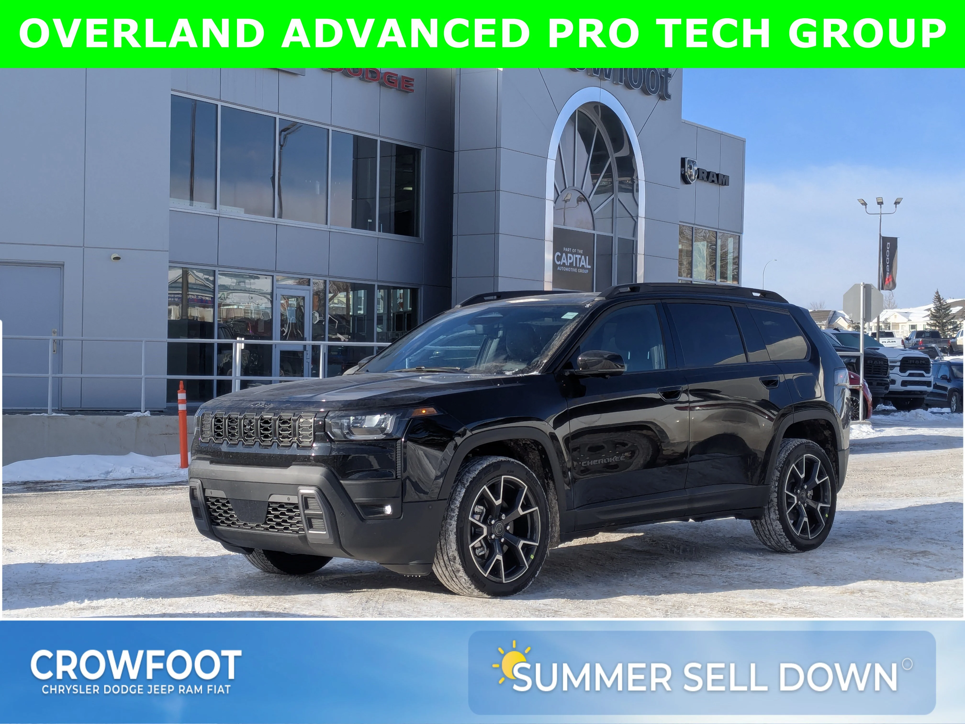 New 2026 Black Jeep Overland - - Surround View - Ventilated Seats - Remote Start & tons more! image 1